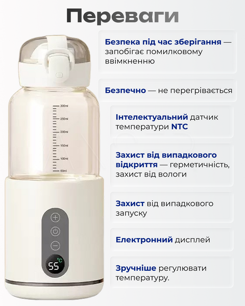 Портативный подогреватель для молока, смеси или воды &mdash; купить в интернет-магазине ANSORI: фото и цена