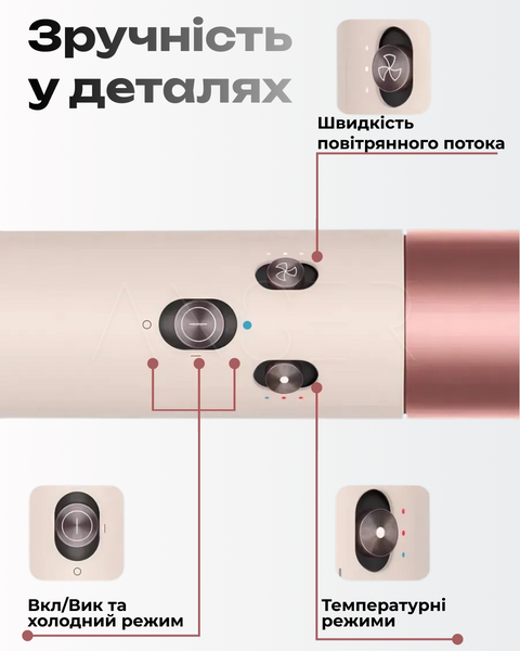 Мультистайлер AutoWrap 6 в 1 для локонів та об'єму, Rose &mdash; купити в інтернет-магазині ANSORI: фото та ціна
