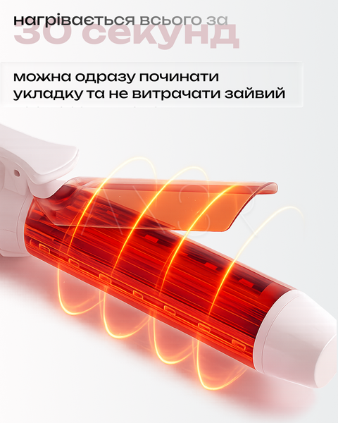 Объемная плойка-стайлер 36 мм для завивки с функцией фиксации холодным воздухом &mdash; купить в интернет-магазине ANSORI: фото и цена