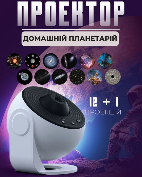 Домашний планетарий &mdash; ночник-проектор с 12 проекциями космоса &mdash; купить в интернет-магазине ANSORI: фото и цена