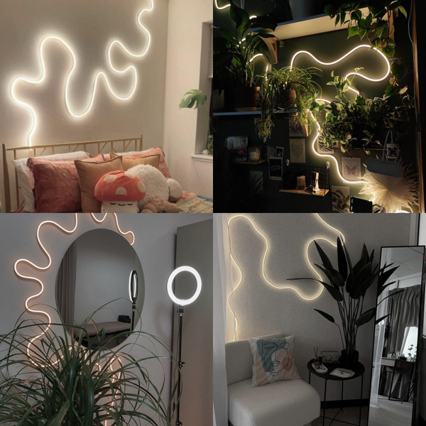 Гибкий неон FlexGlow LUX USB теплого белого цвета, 5 м