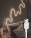 Гибкий неон FlexGlow LUX USB теплого белого цвета, 5 м