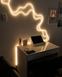 Гнучкий неон FlexGlow LUX 220V теплого білого кольору, відріз 15&ndash;50 м