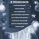 Гирлянда штора Роса 3х3 м 200 LED медный провод 8 режимов 10 нитей Белая