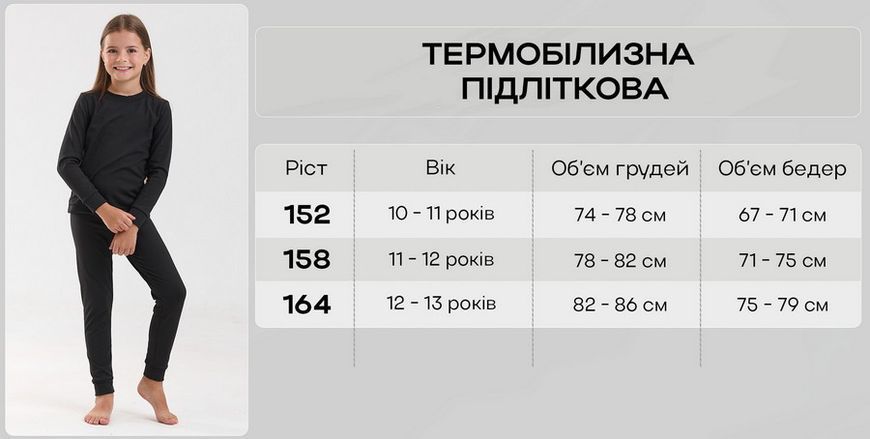 Термобілизна зимова дитяча на флісі Cold Avert розмір 116