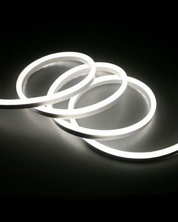 Гибкий неон FlexGlow LUX 220 В, белый, отрез 15&ndash;50 м, цена за 1 м &mdash; купить в интернет-магазине ANSORI: фото и цена
