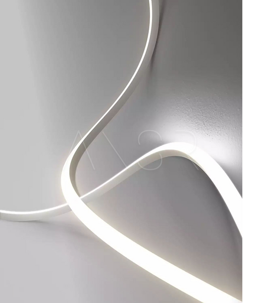 Гибкий неон FlexGlow LUX 220V белого цвета, отрез 15&ndash;50 м