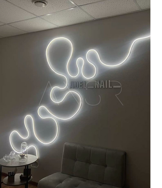 Гибкий неон FlexGlow LUX 220V белого цвета, отрез 15&ndash;50 м