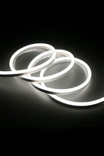 Гибкий неон FlexGlow LUX USB белого цвета, 10 м