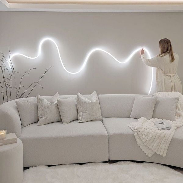 Гибкий неон FlexGlow LUX USB белого цвета, 10 м