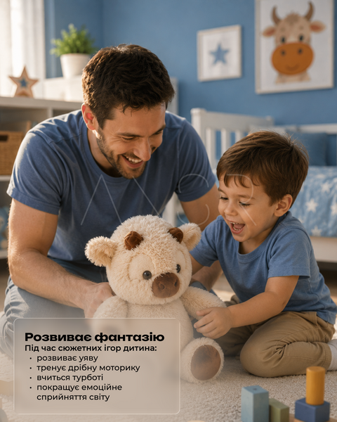 Плюшеве телятко іграшка, що бігає &mdash; купити в інтернет-магазині ANSORI: фото та ціна